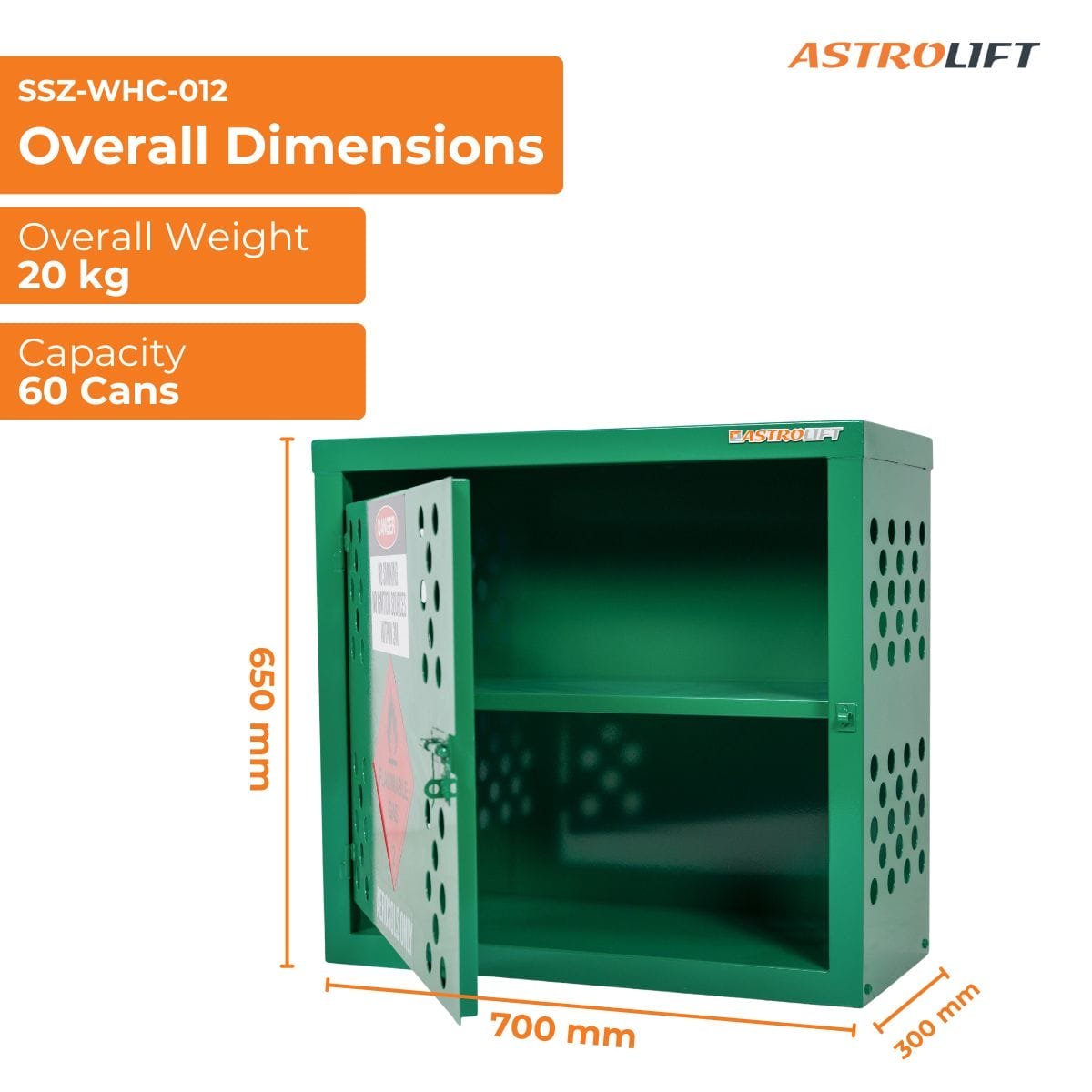Buy Aerosol Storage Cabinet  in Safety and Protection available at Astrolift NZ